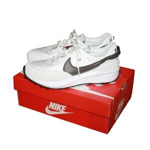 Womens Nike Waffle Debut Shoes Sneakers White Brown DH9523-107 Size 8 NEW